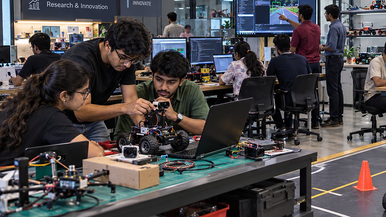 Future Lab - students learning hands-on